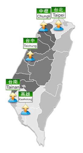 服務據點位置圖